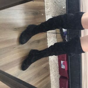 Thigh high booties size 8